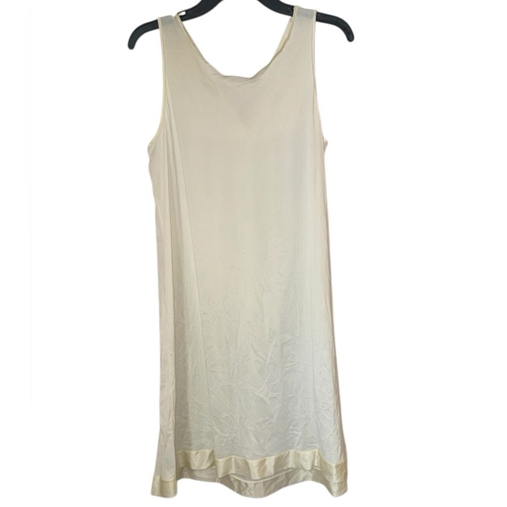 VTG Vanity Fair 1950s Old Hollywood Ivory Satin Peignoir Set Lace Nightgown Robe - Picture 7 of 10